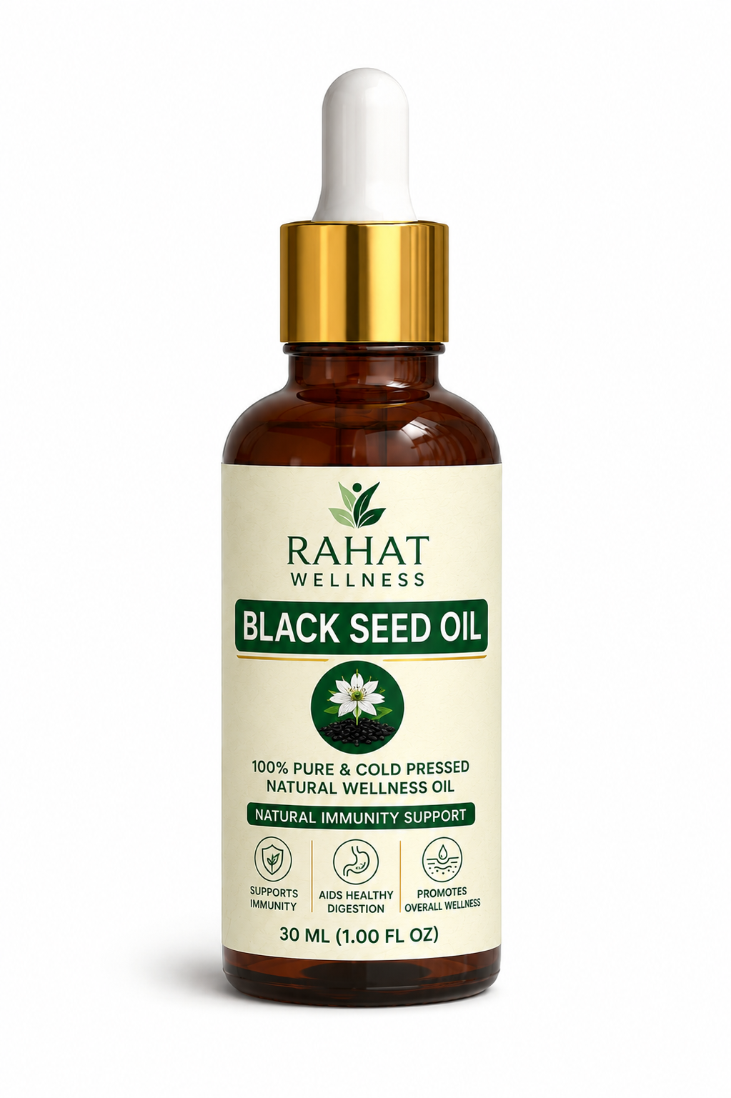 Rahat Wellness Black Seed Oil – 100% Pure & Cold Pressed